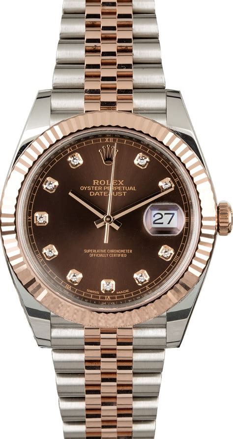 Rolex Datejust chocolate dial